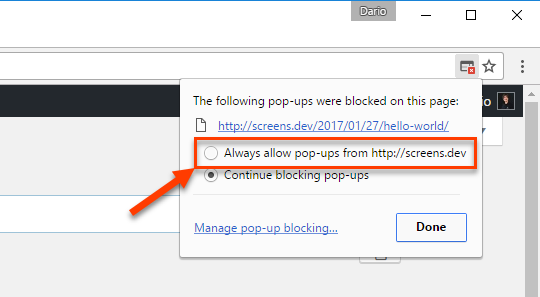 how to enable pop up blocker chrome